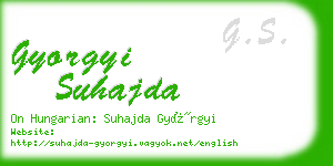 gyorgyi suhajda business card